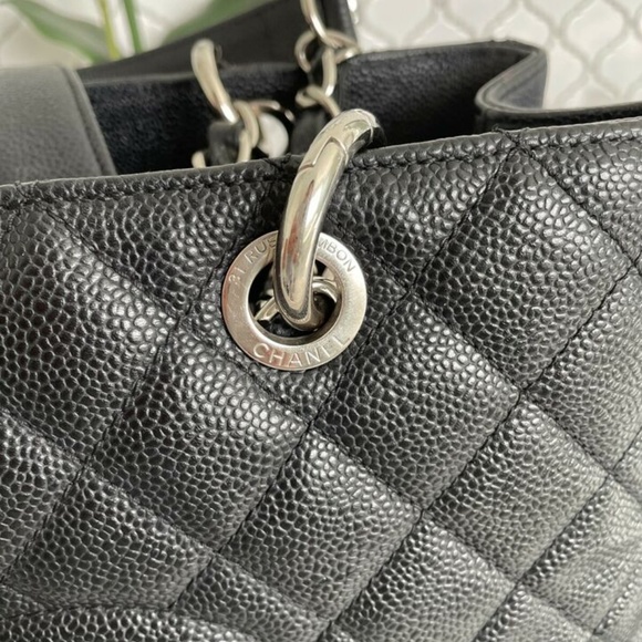 100% Authentic Chanel GST Back caviar Tote, Silver - Picture 7 of 14